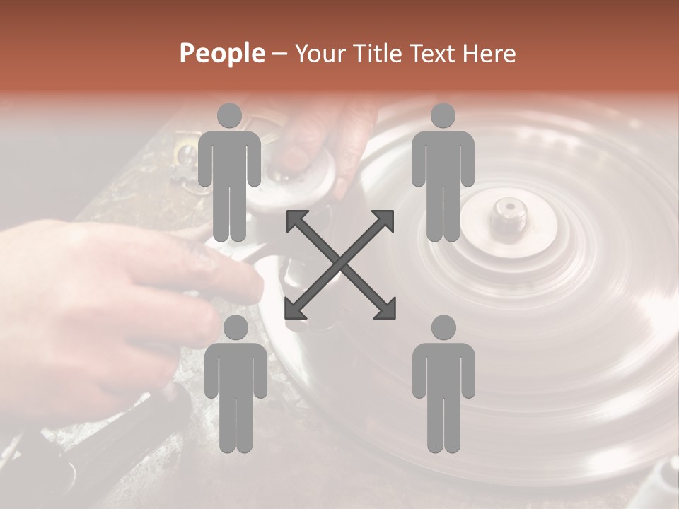 Closeup Wheel Facets PowerPoint Template