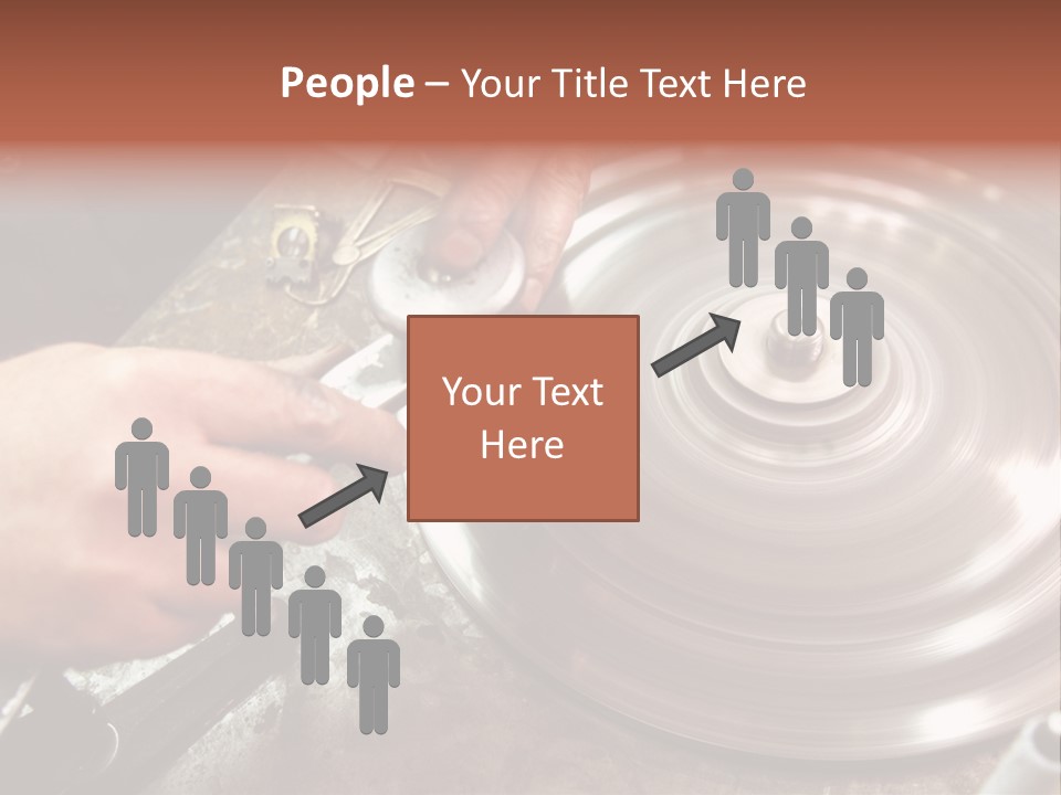 Closeup Wheel Facets PowerPoint Template