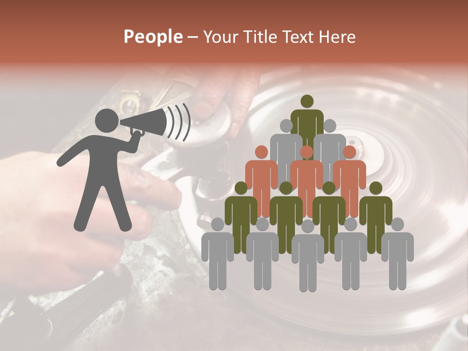 Closeup Wheel Facets PowerPoint Template