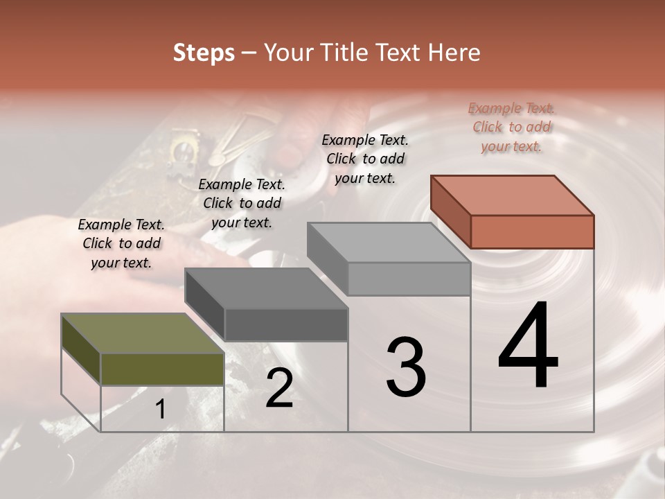 Closeup Wheel Facets PowerPoint Template