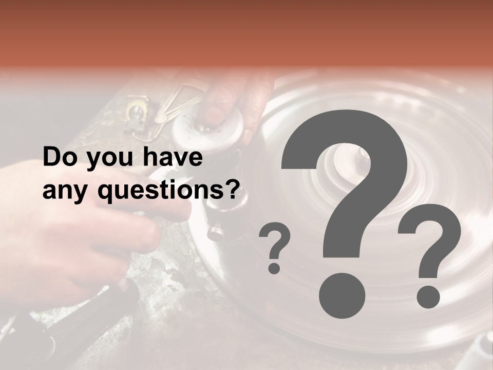 Closeup Wheel Facets PowerPoint Template