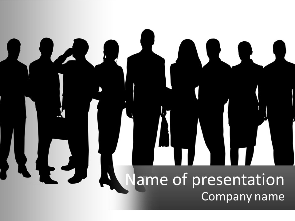 Graphic Earth Businesspeople PowerPoint Template