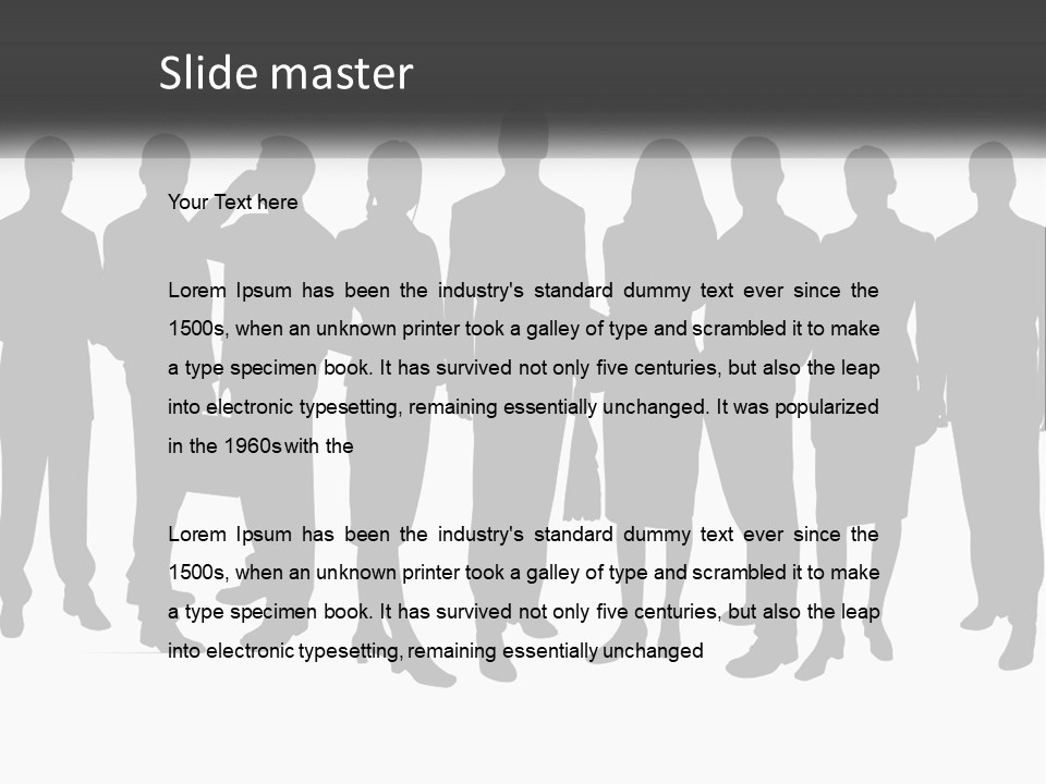 Graphic Earth Businesspeople PowerPoint Template