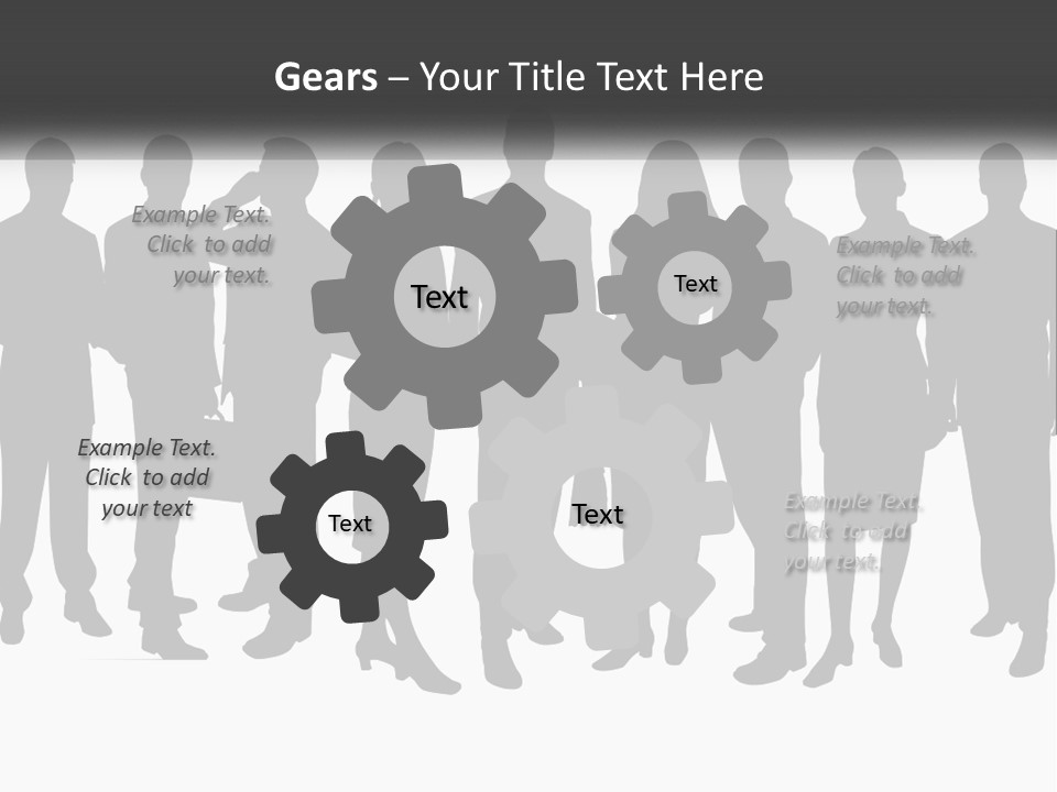 Graphic Earth Businesspeople PowerPoint Template