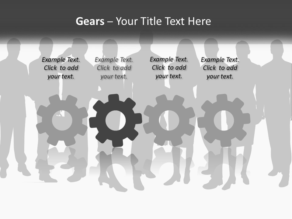 Graphic Earth Businesspeople PowerPoint Template