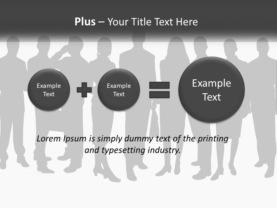 Graphic Earth Businesspeople PowerPoint Template