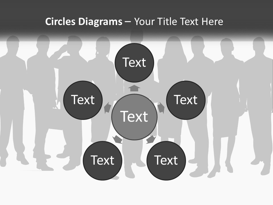 Graphic Earth Businesspeople PowerPoint Template