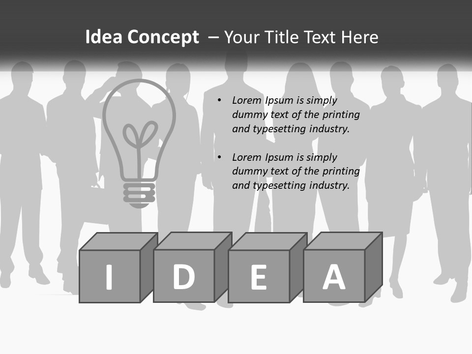 Graphic Earth Businesspeople PowerPoint Template