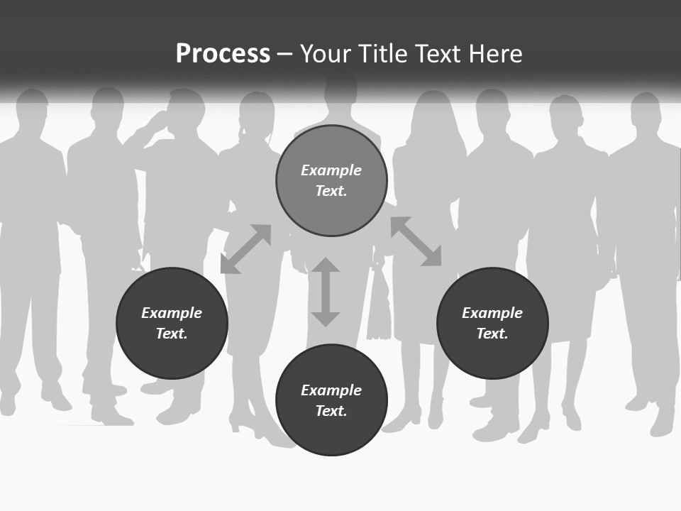 Graphic Earth Businesspeople PowerPoint Template