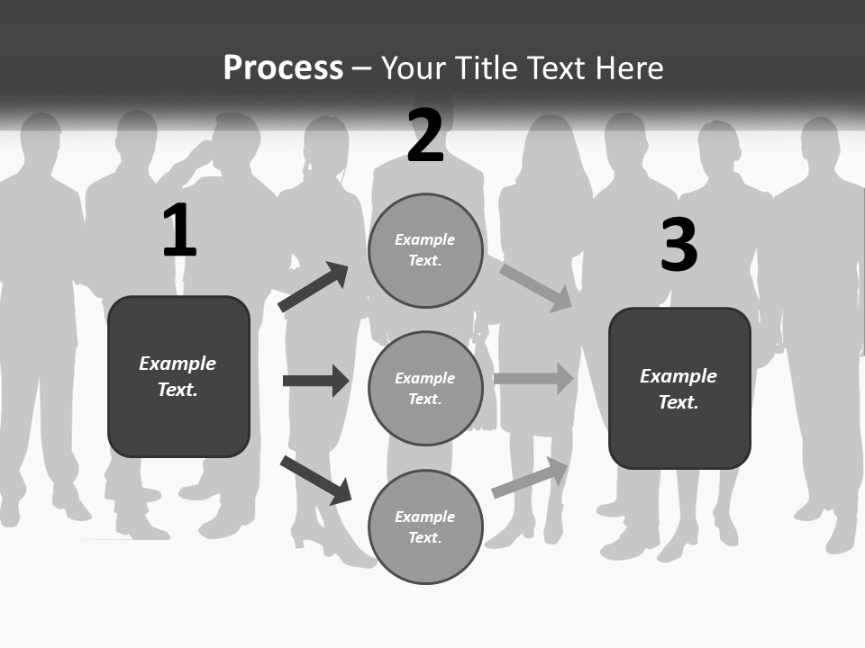 Graphic Earth Businesspeople PowerPoint Template