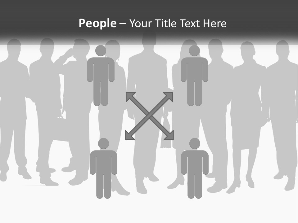 Graphic Earth Businesspeople PowerPoint Template