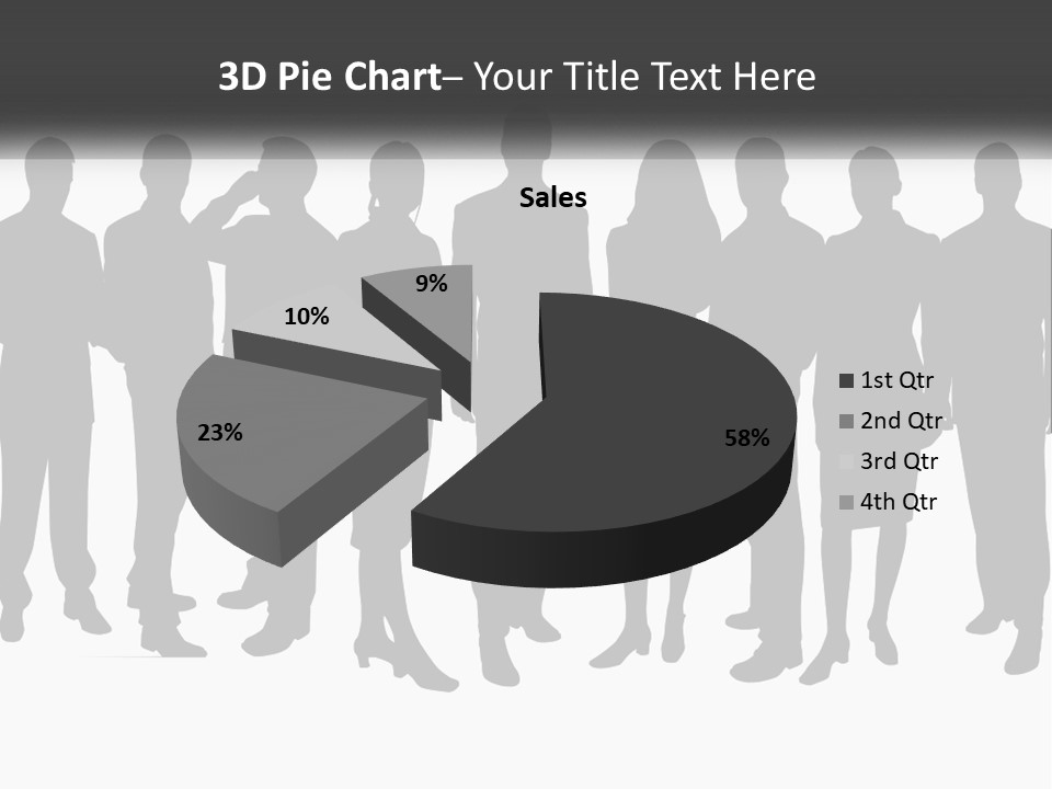 Graphic Earth Businesspeople PowerPoint Template