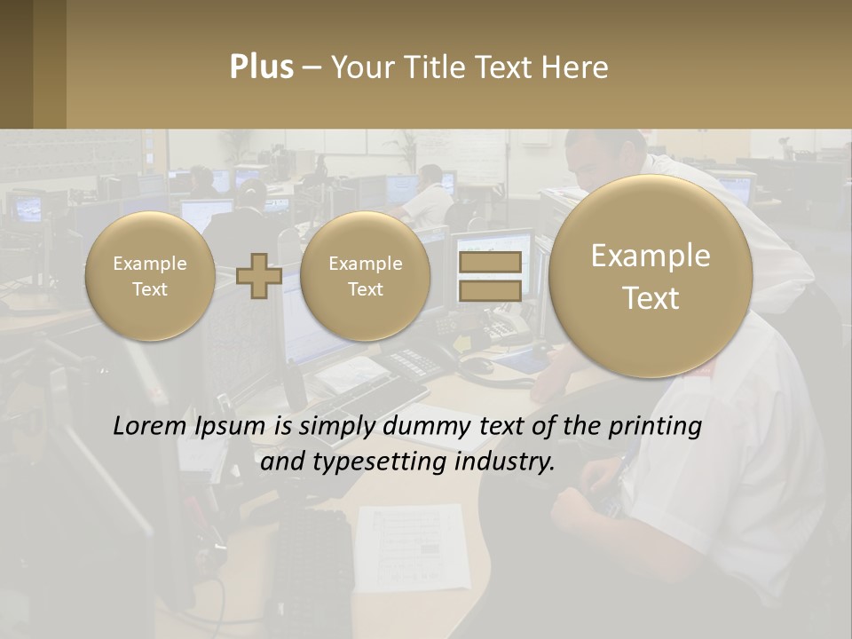 Cctv Keyboard Supervisor PowerPoint Template