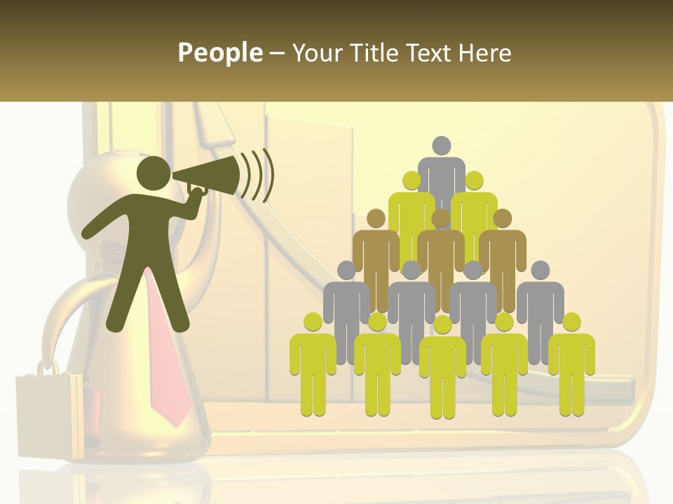 Manager Work Success PowerPoint Template