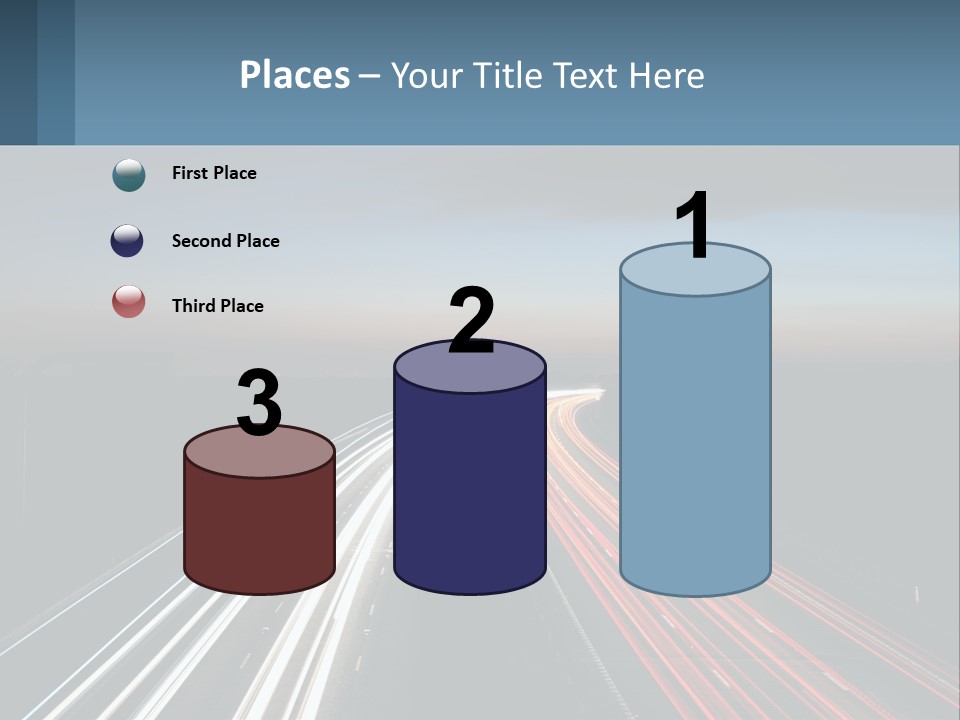 Dark Highway Nobody PowerPoint Template