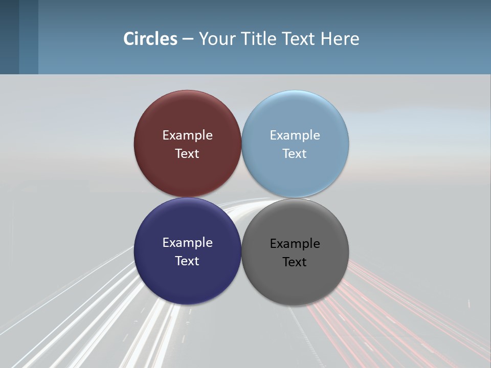 Dark Highway Nobody PowerPoint Template