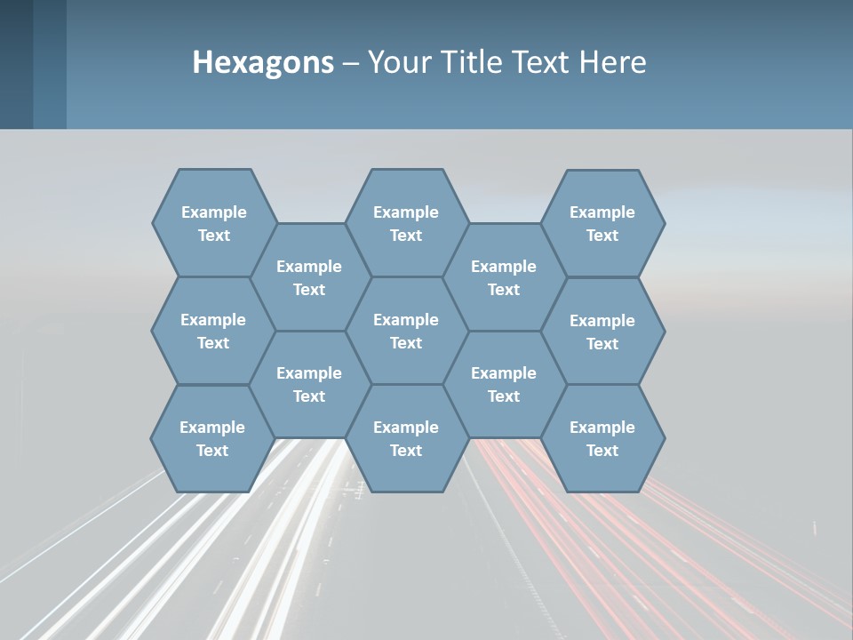 Dark Highway Nobody PowerPoint Template