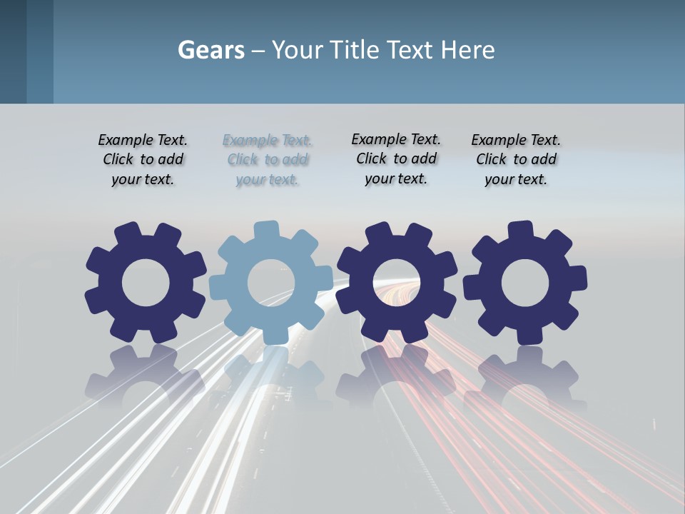 Dark Highway Nobody PowerPoint Template