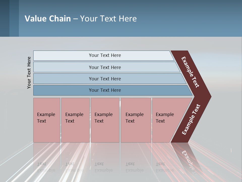 Dark Highway Nobody PowerPoint Template