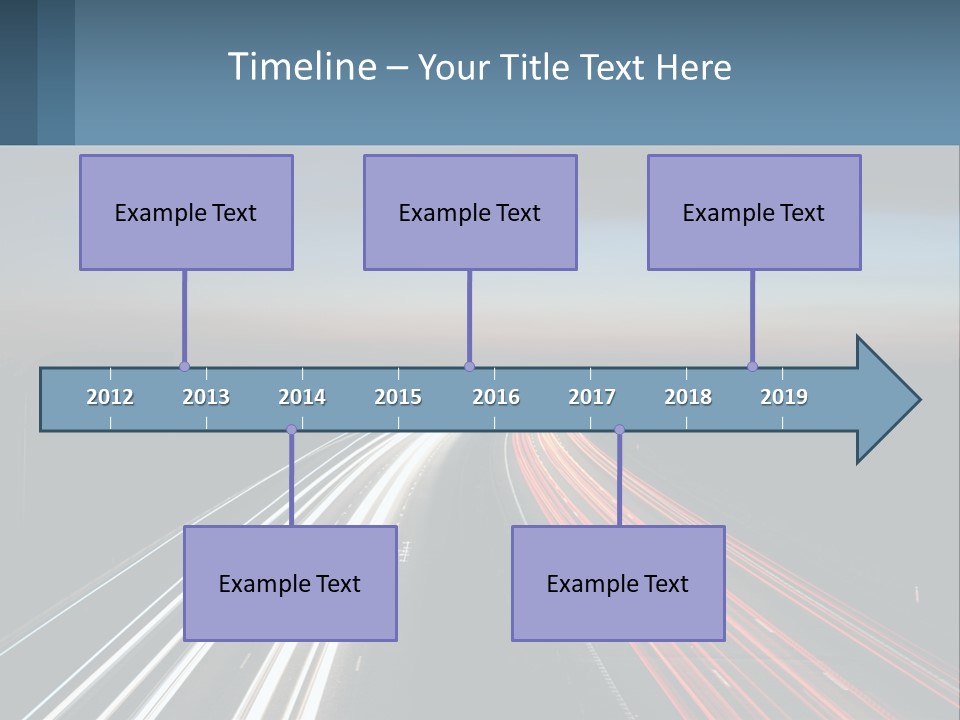 Dark Highway Nobody PowerPoint Template