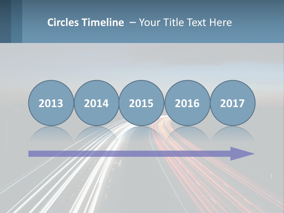 Dark Highway Nobody PowerPoint Template