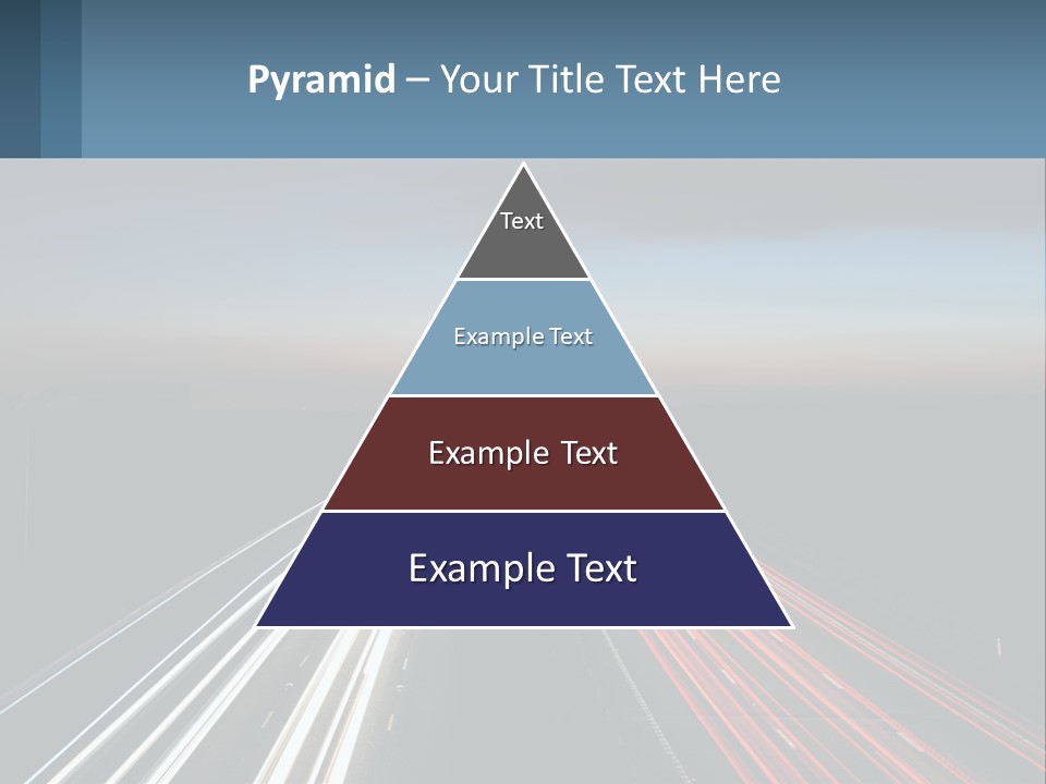 Dark Highway Nobody PowerPoint Template