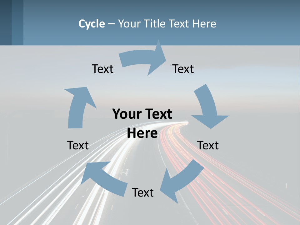 Dark Highway Nobody PowerPoint Template
