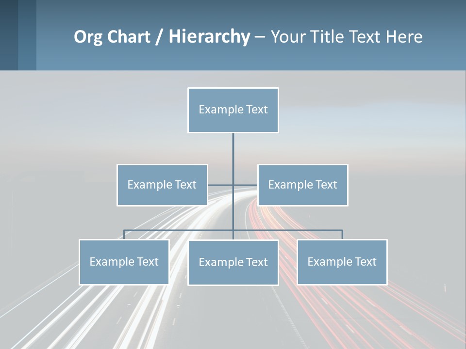 Dark Highway Nobody PowerPoint Template