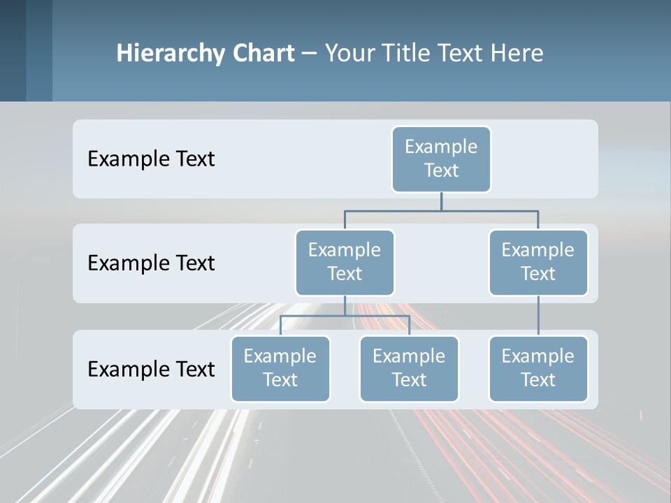 Dark Highway Nobody PowerPoint Template