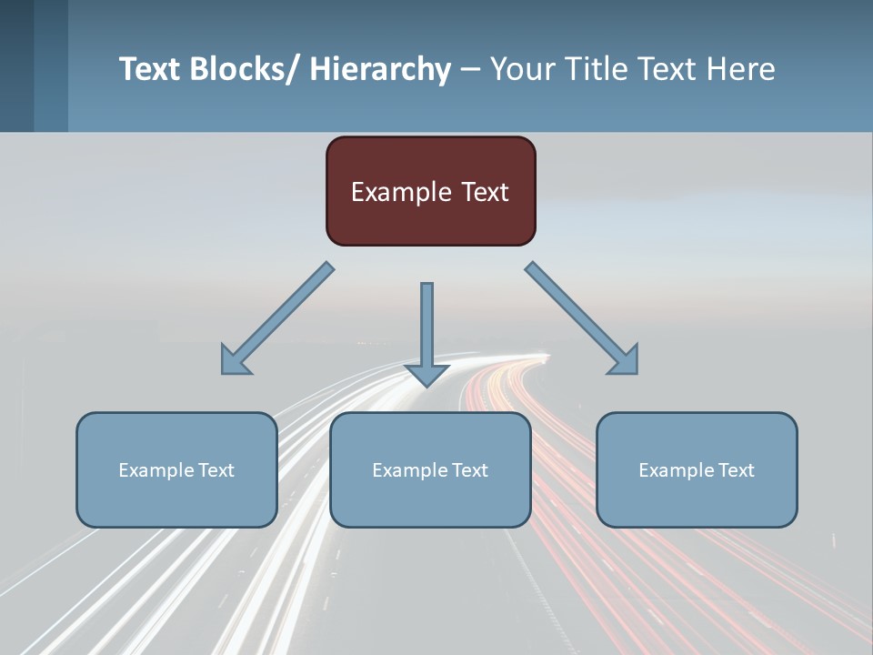Dark Highway Nobody PowerPoint Template