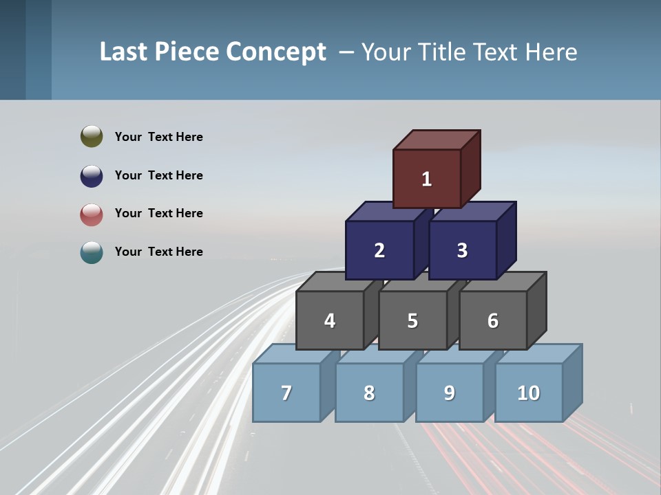 Dark Highway Nobody PowerPoint Template