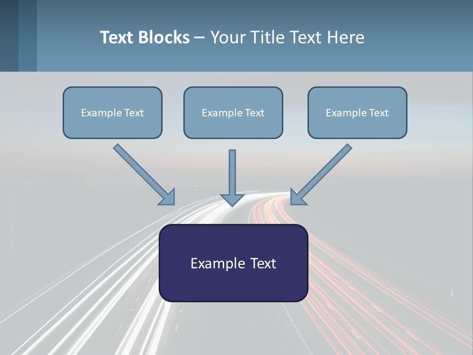 Dark Highway Nobody PowerPoint Template