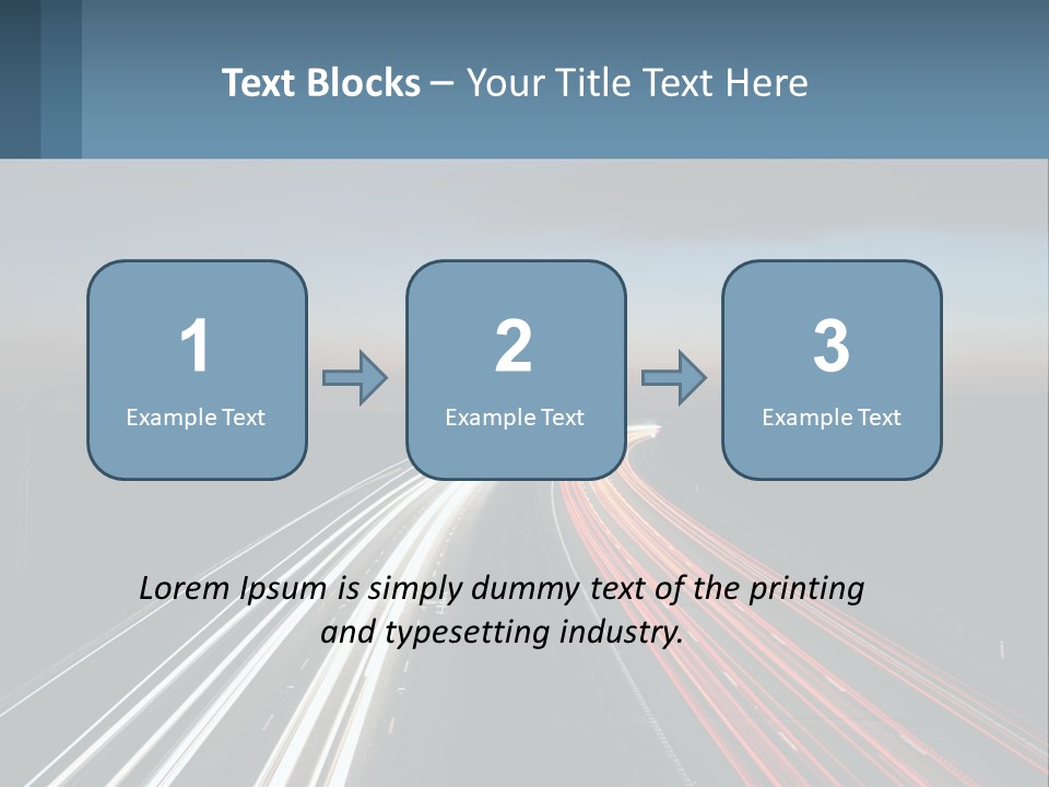 Dark Highway Nobody PowerPoint Template