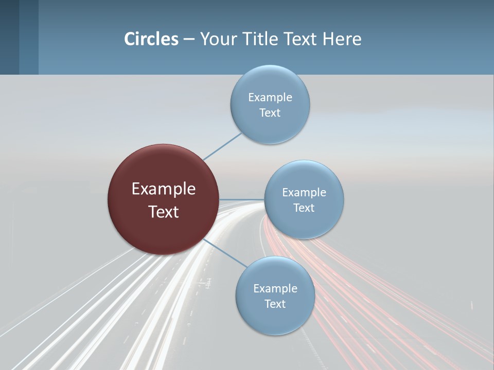 Dark Highway Nobody PowerPoint Template