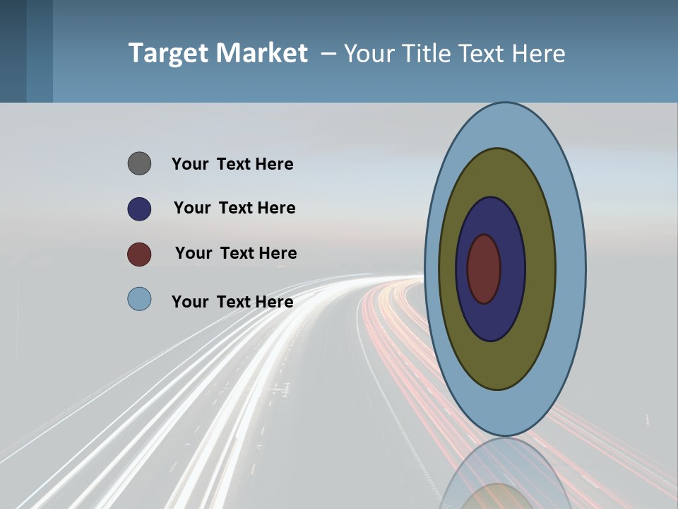 Dark Highway Nobody PowerPoint Template