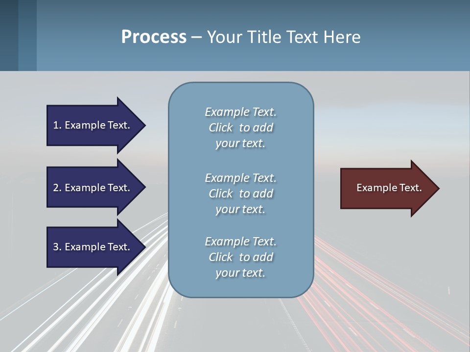 Dark Highway Nobody PowerPoint Template