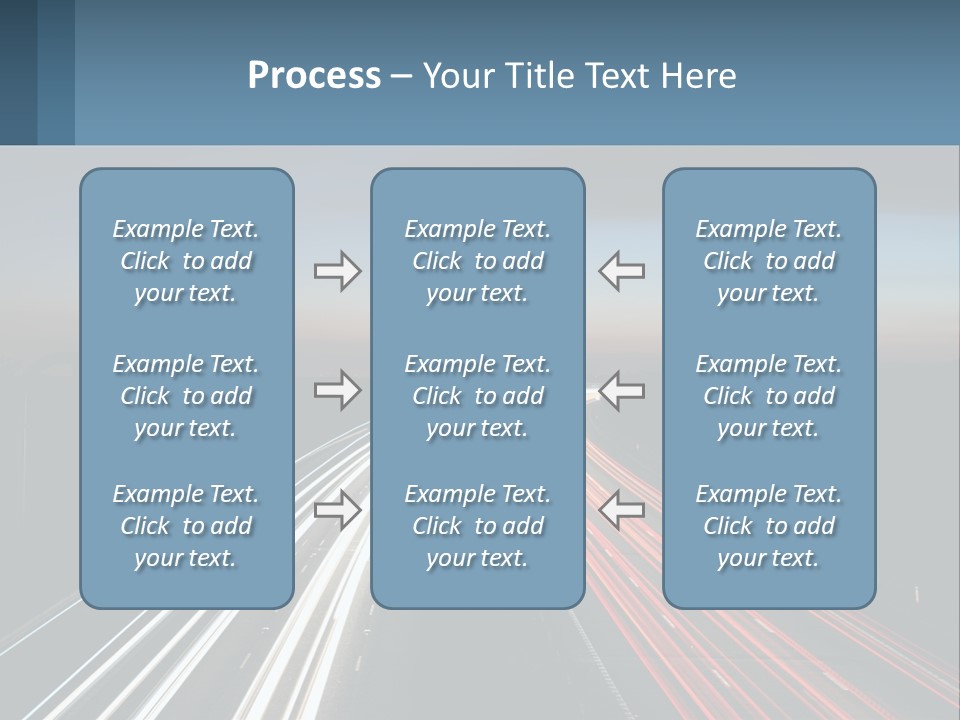Dark Highway Nobody PowerPoint Template