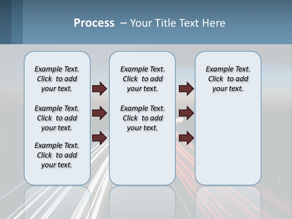 Dark Highway Nobody PowerPoint Template