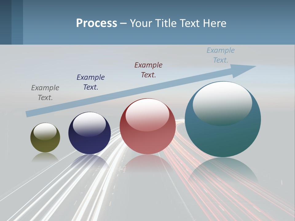 Dark Highway Nobody PowerPoint Template