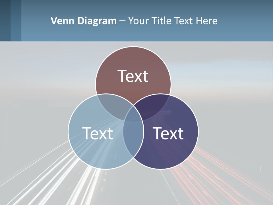 Dark Highway Nobody PowerPoint Template