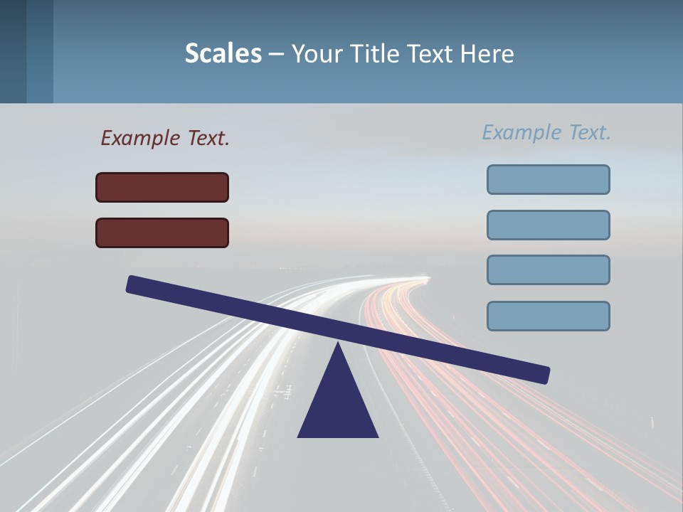Dark Highway Nobody PowerPoint Template
