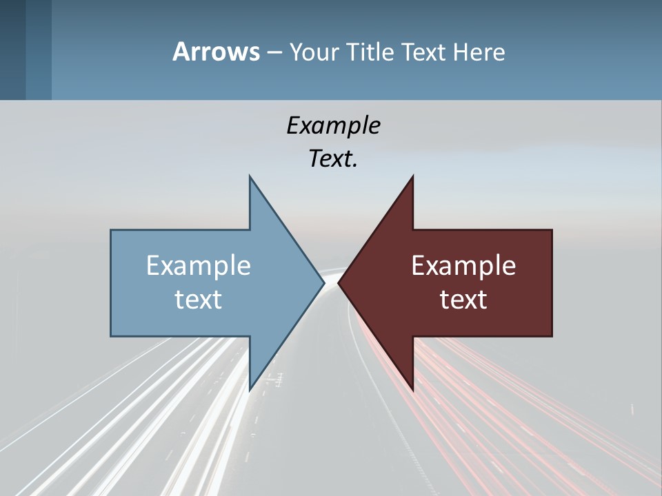 Dark Highway Nobody PowerPoint Template