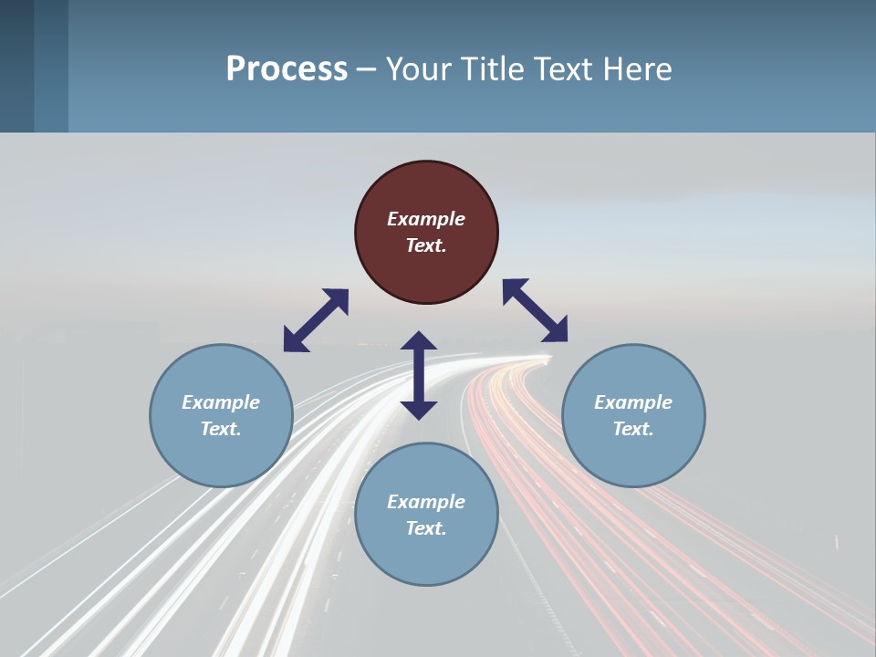 Dark Highway Nobody PowerPoint Template