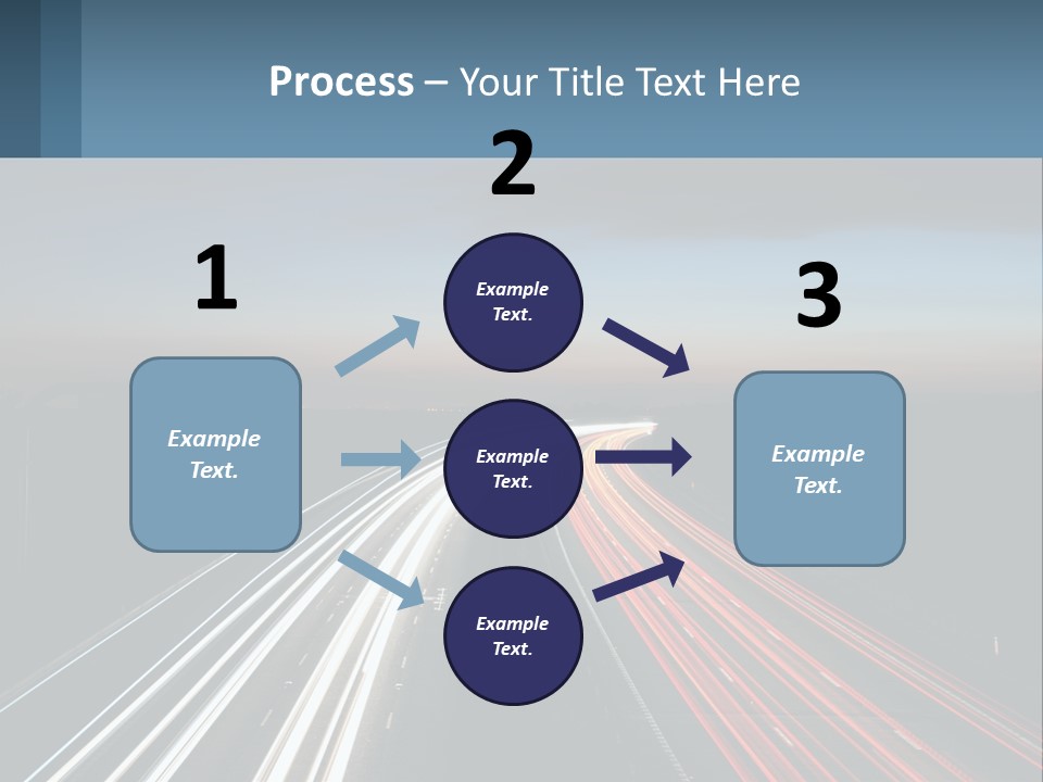 Dark Highway Nobody PowerPoint Template