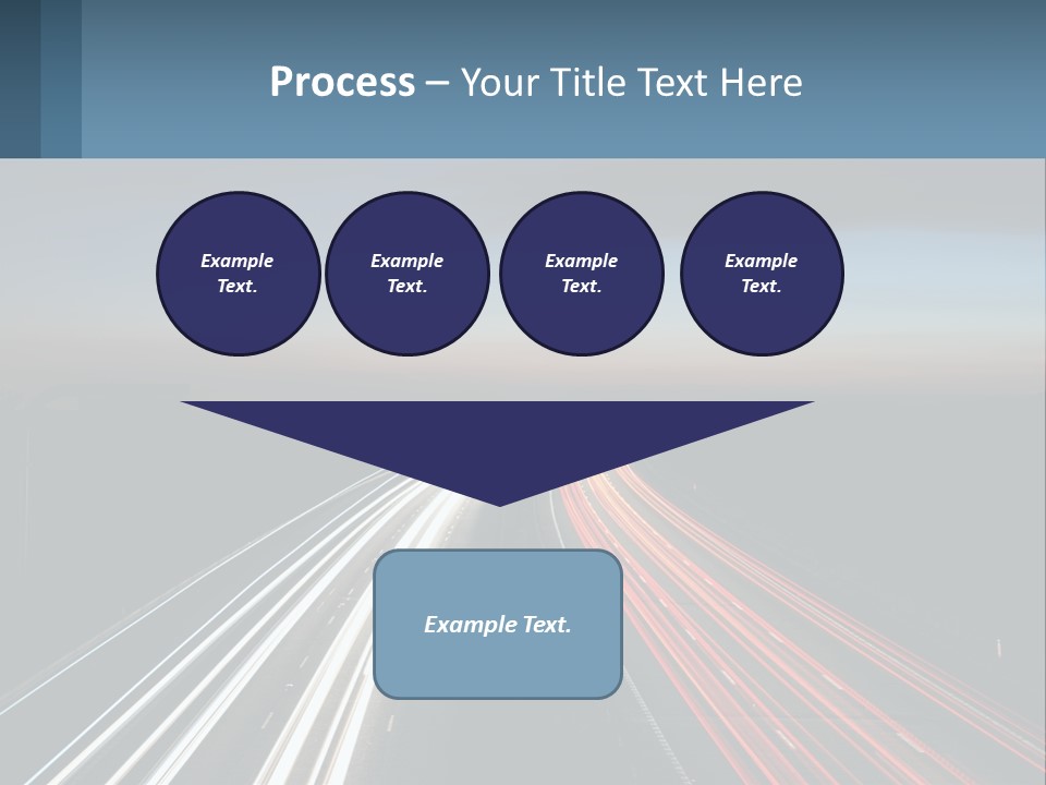 Dark Highway Nobody PowerPoint Template