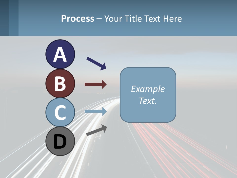 Dark Highway Nobody PowerPoint Template