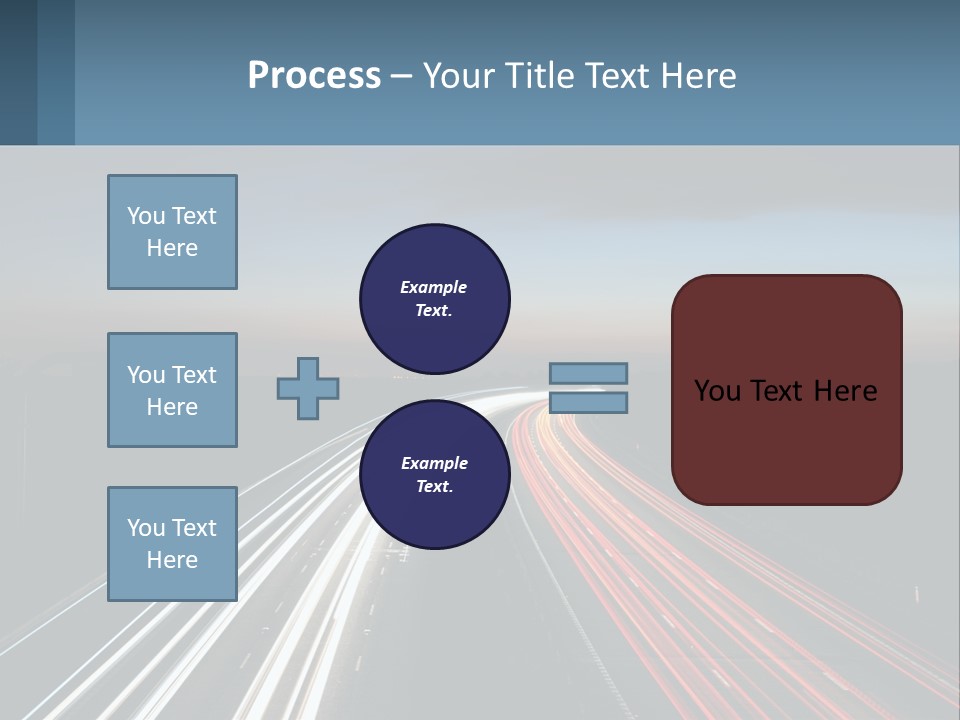 Dark Highway Nobody PowerPoint Template