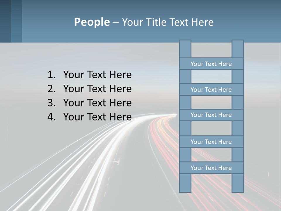 Dark Highway Nobody PowerPoint Template