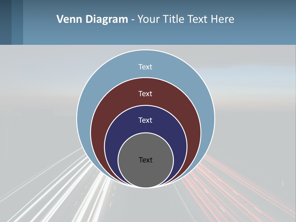 Dark Highway Nobody PowerPoint Template