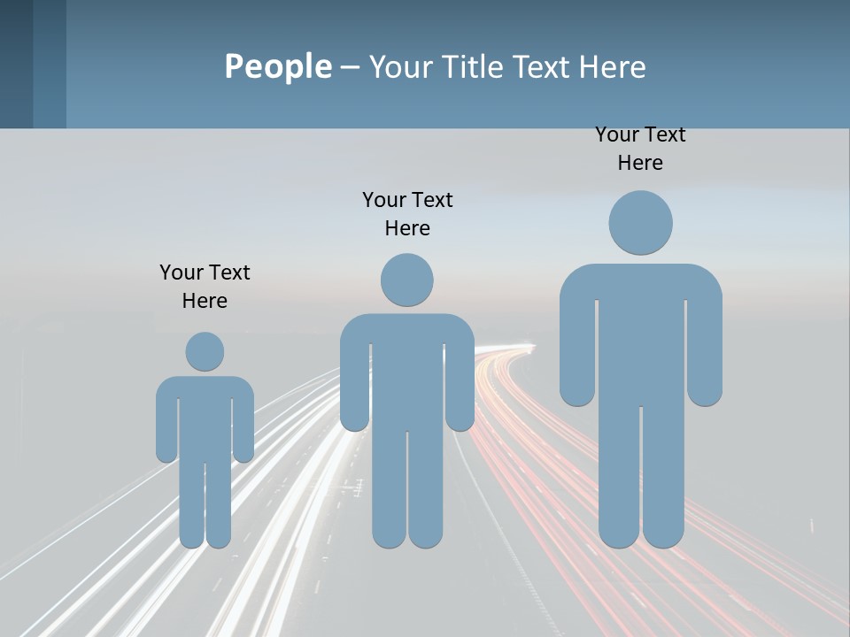 Dark Highway Nobody PowerPoint Template